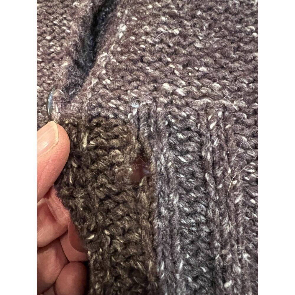 J.Crew Cardigan Sweater Wool Blend Shawl Collar 7 Button Size Large - Picture 12 of 13